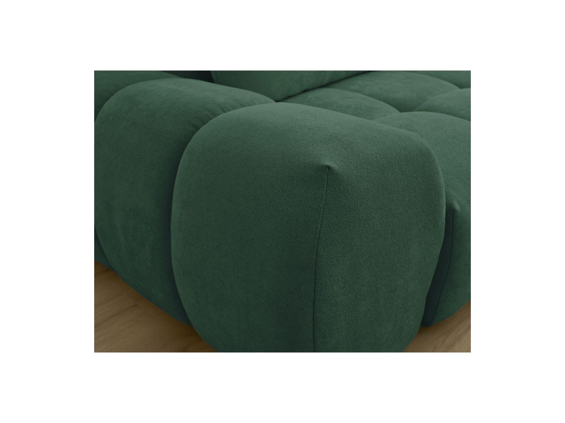 Everest - Canapé Droit Convertible Coffre - Tissu Texturé - 2 Coussins
