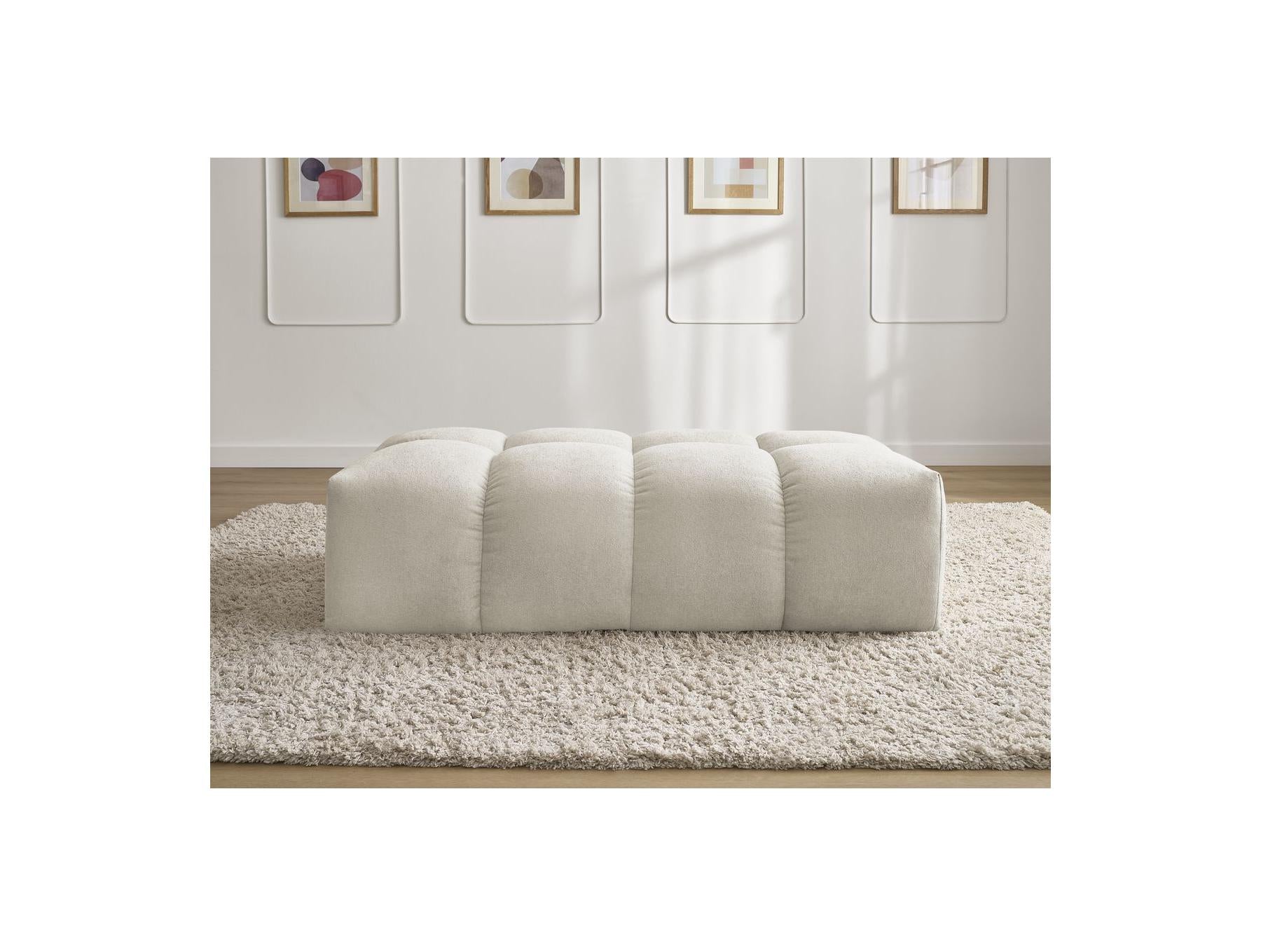Everest - Petit Pouf - Tissu Texturé