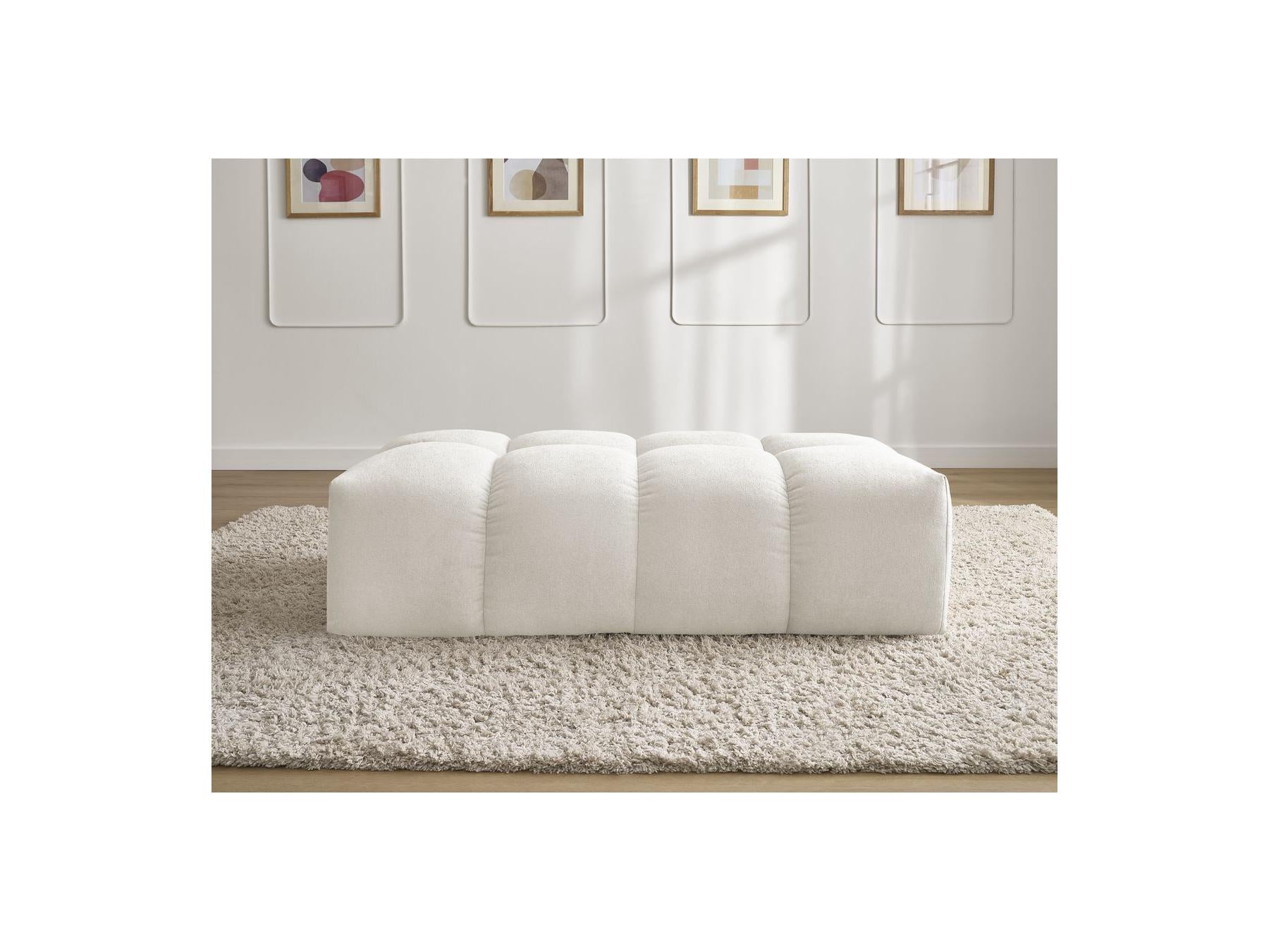 Everest - Petit Pouf - Tissu Texturé