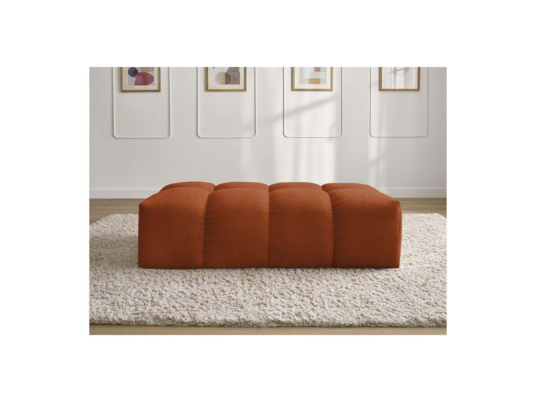 Everest - Petit Pouf - Tissu Texturé