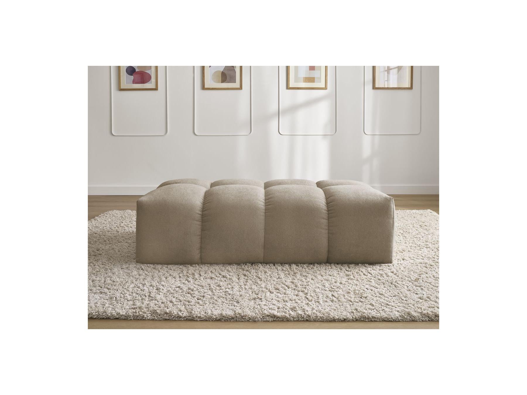 Everest - Petit Pouf - Tissu Texturé