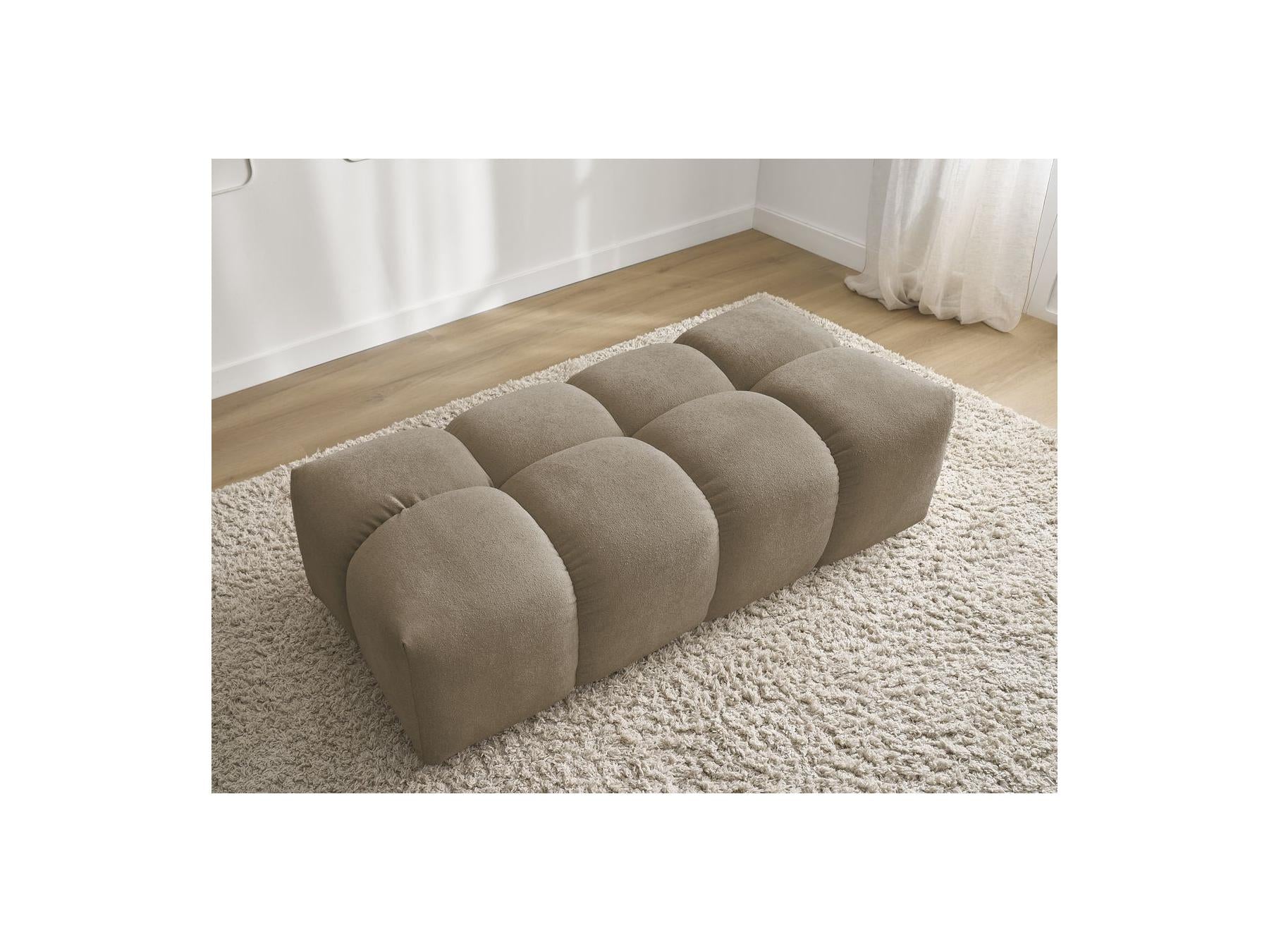 Everest - Petit Pouf - Tissu Texturé