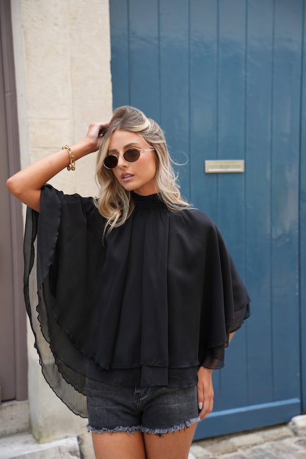 Blouse Fluide Lucia - Noire