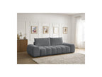 Everest - Canapé Droit Convertible Coffre - Tissu Chiné - 2 Coussins