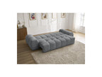 Everest - Canapé Droit Convertible Coffre - Tissu Chiné - 2 Coussins
