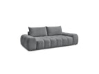 Everest - Canapé Droit Convertible Coffre - Tissu Chiné - 2 Coussins