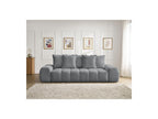 Everest - Canapé Droit Convertible Coffre - Tissu Chiné - 5 Coussins