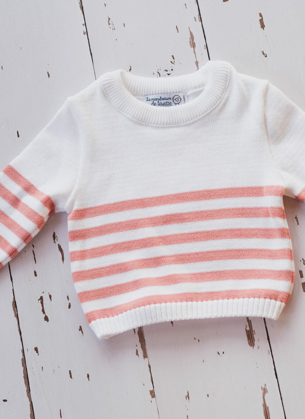 Le Pull France - Écru/Bouton De Rose