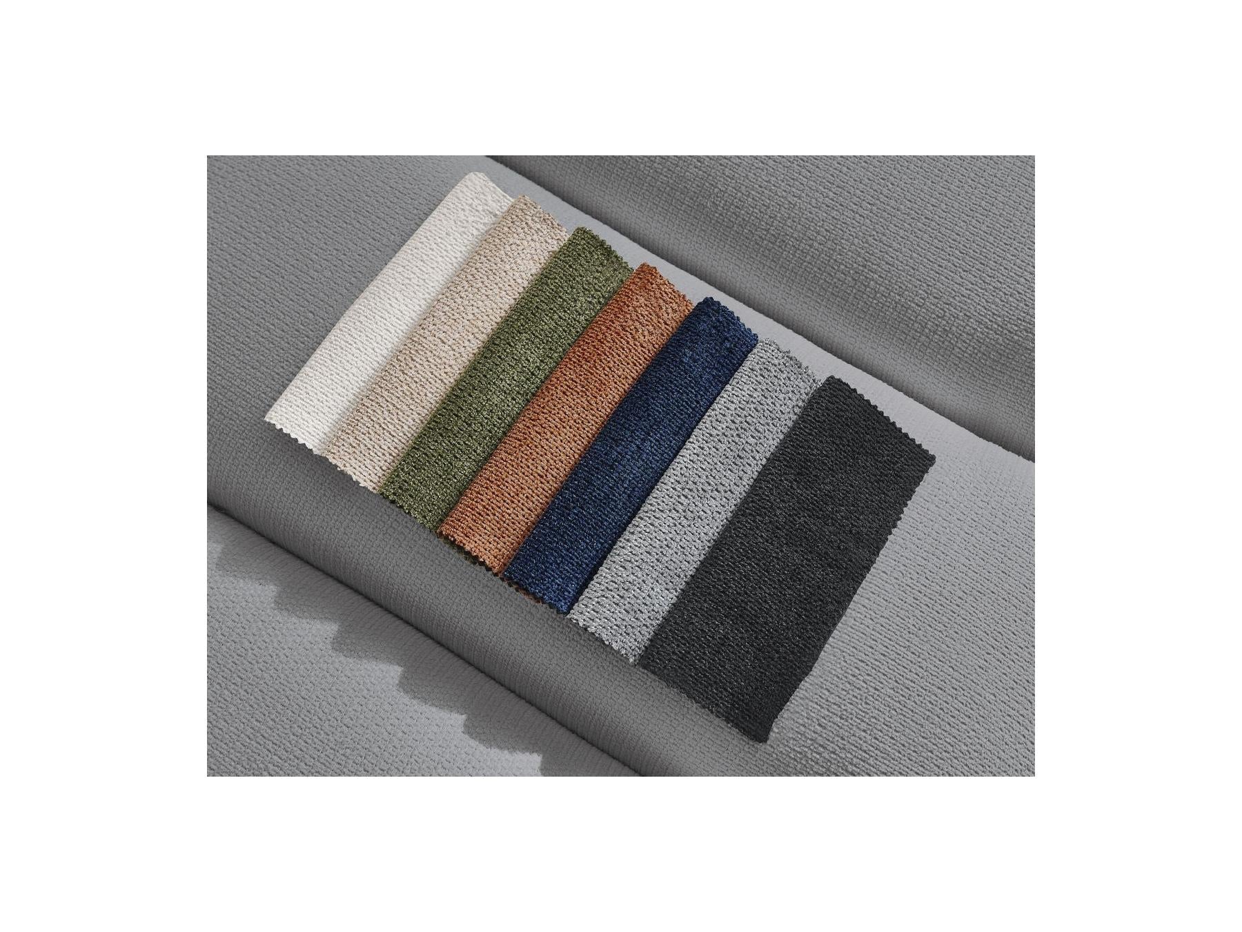 Talia - Canapé D'Angle Fixe - Tissu Chiné - Angle Droit