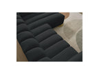 Talia - Canapé D'Angle Fixe - Tissu Chiné - Angle Droit