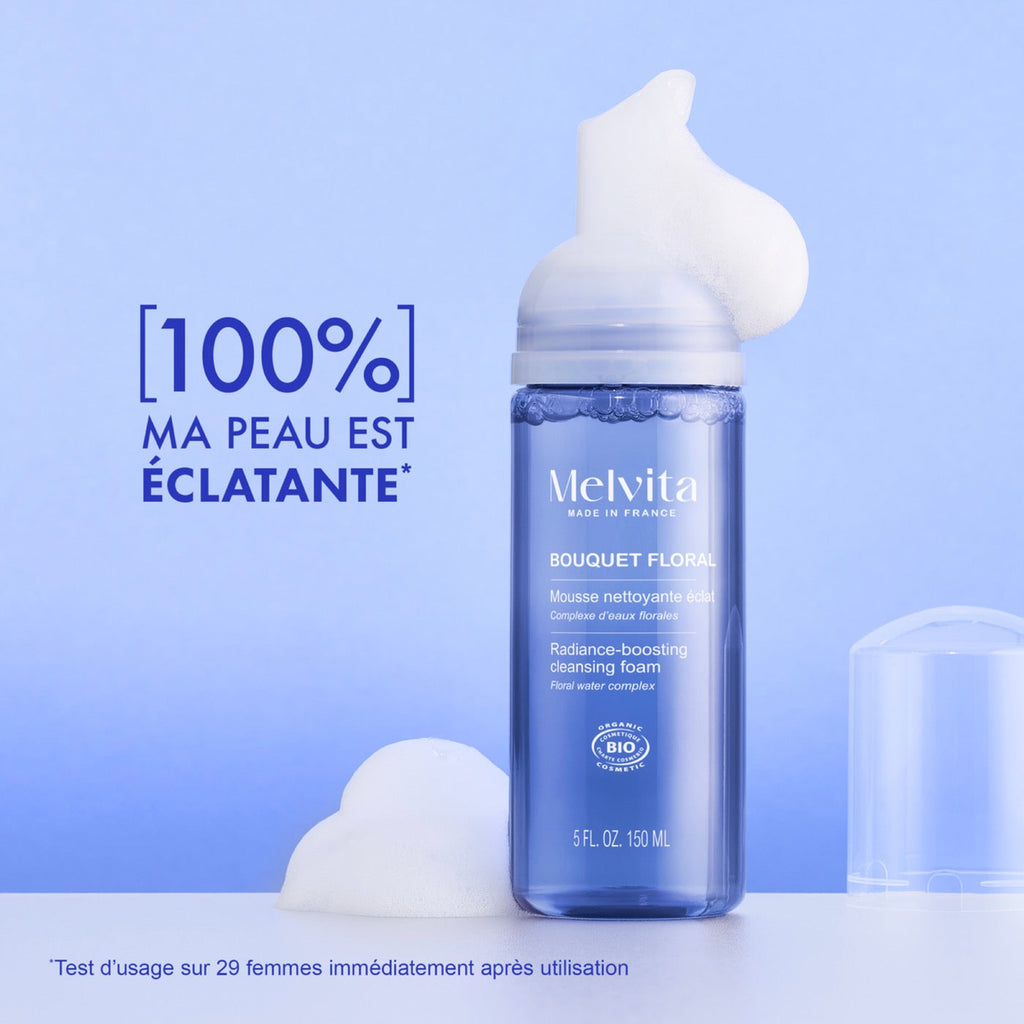 Mousse Nettoyante Visage Douce Et Légère - Bouquet Floral - 150 Ml