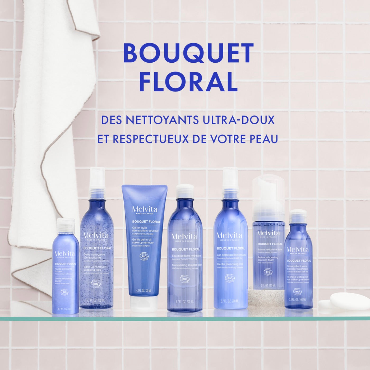Mousse Nettoyante Visage Douce Et Légère - Bouquet Floral - 150 Ml
