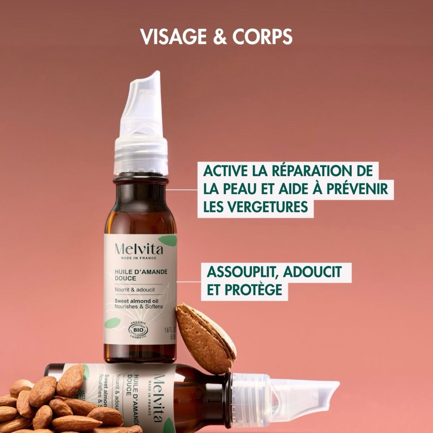Huile D'Amande Douce - Huiles De Beauté - 50 Ml