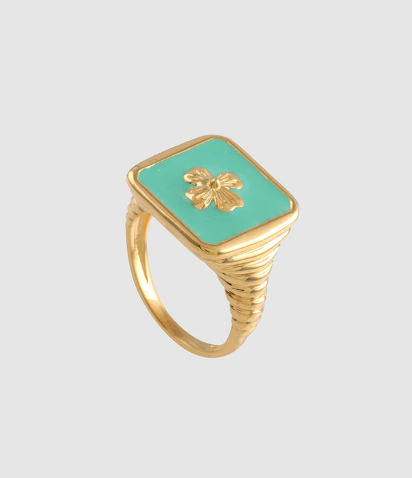 Cabirol - Chevalière Wish Vert Menthe - Femme