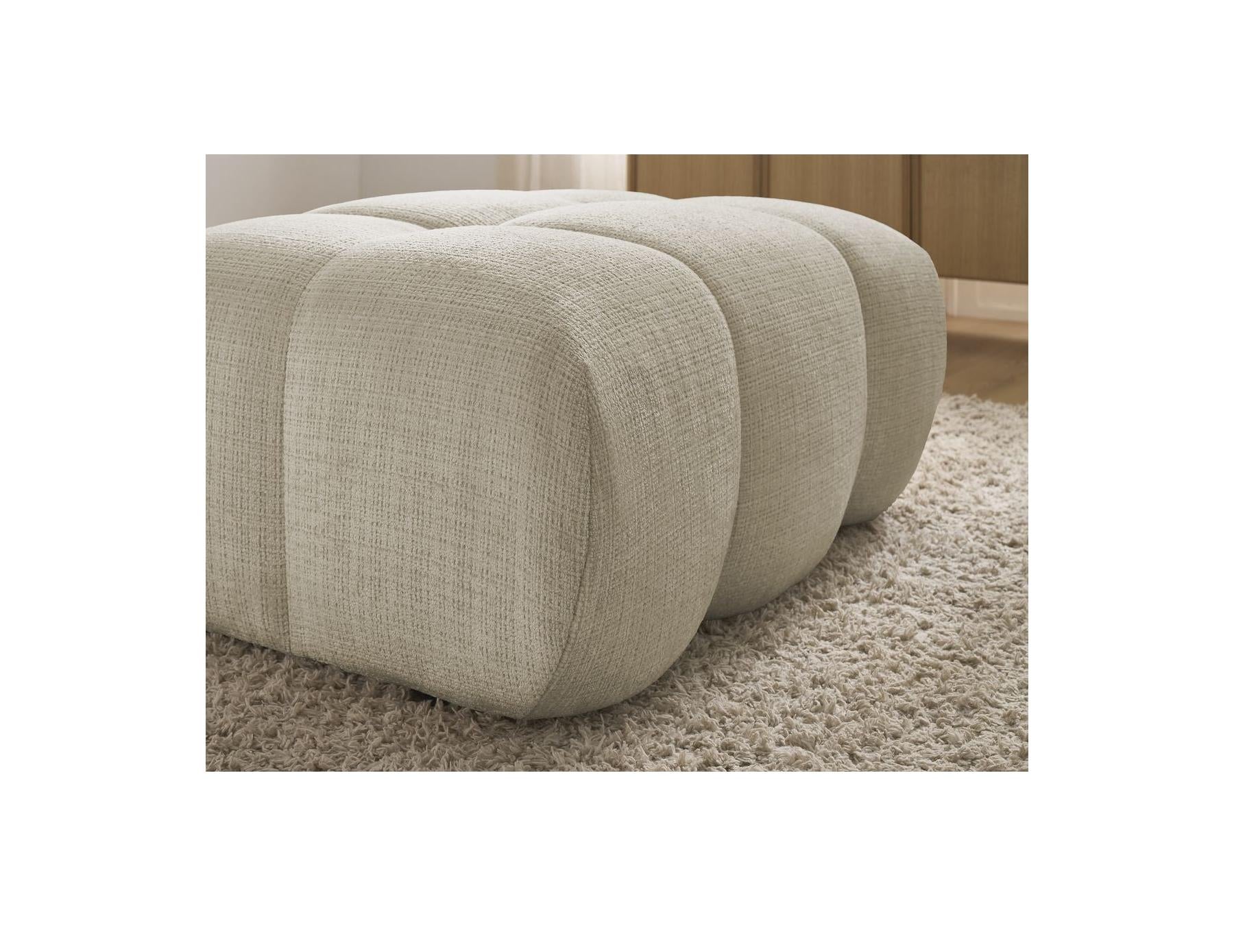 Ivane - Pouf - Tissu Texturé