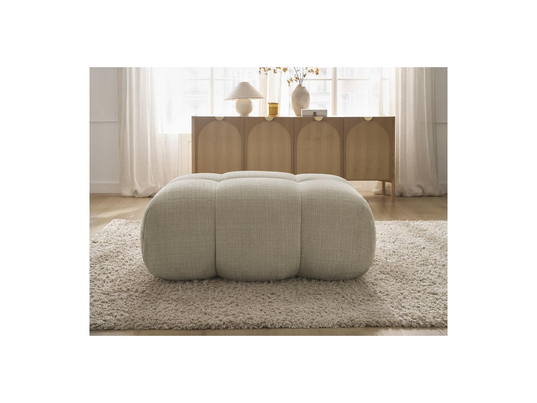 Ivane - Pouf - Tissu Texturé
