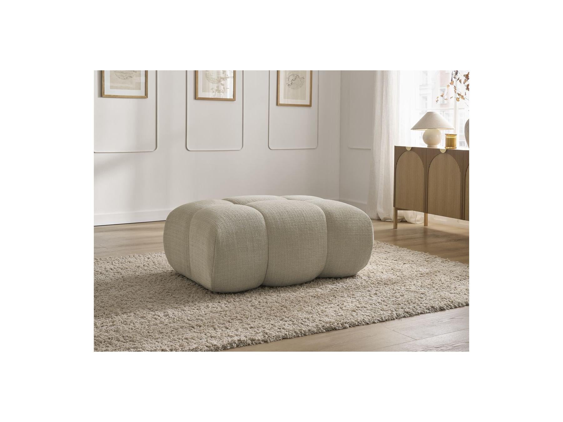 Ivane - Pouf - Tissu Texturé