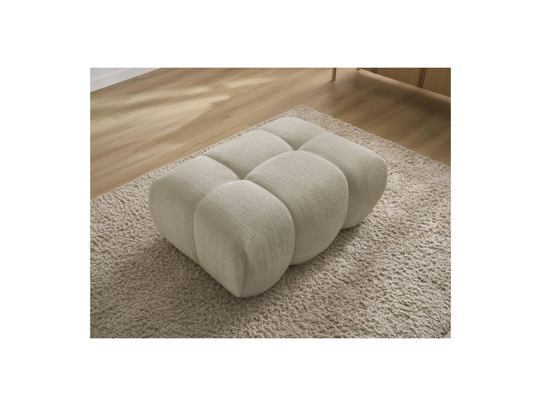 Ivane - Pouf - Tissu Texturé