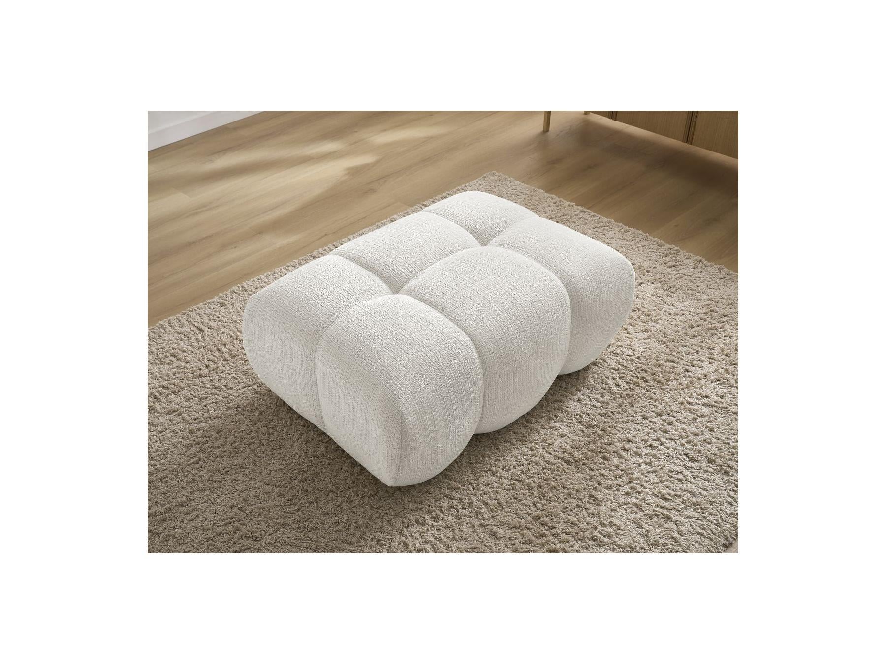 Ivane - Pouf - Tissu Texturé