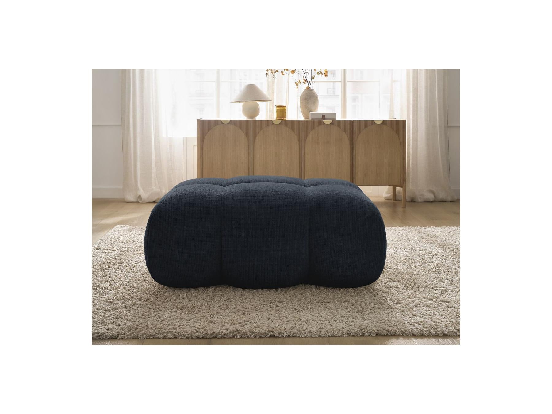 Ivane - Pouf - Tissu Texturé