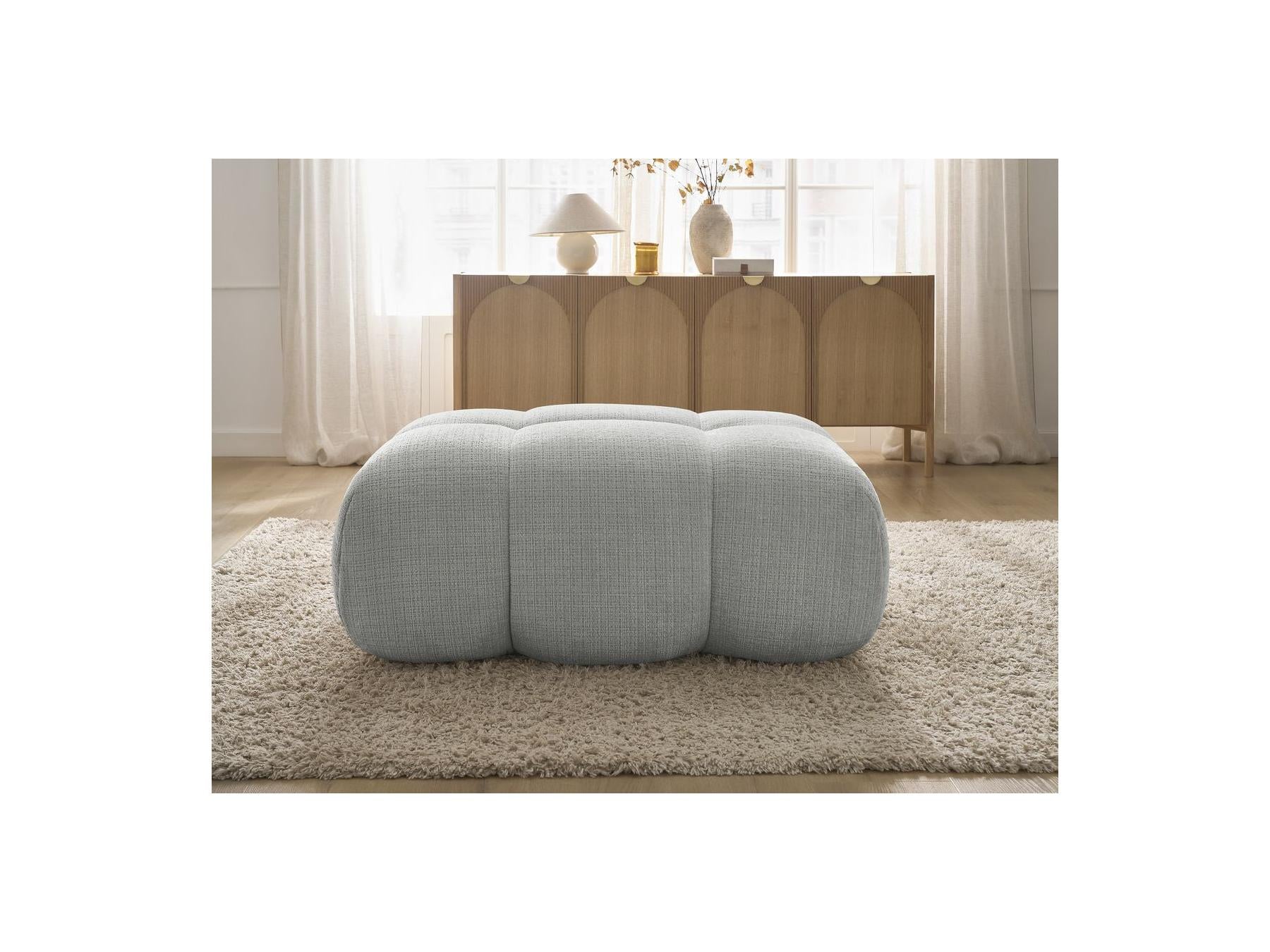 Ivane - Pouf - Tissu Texturé