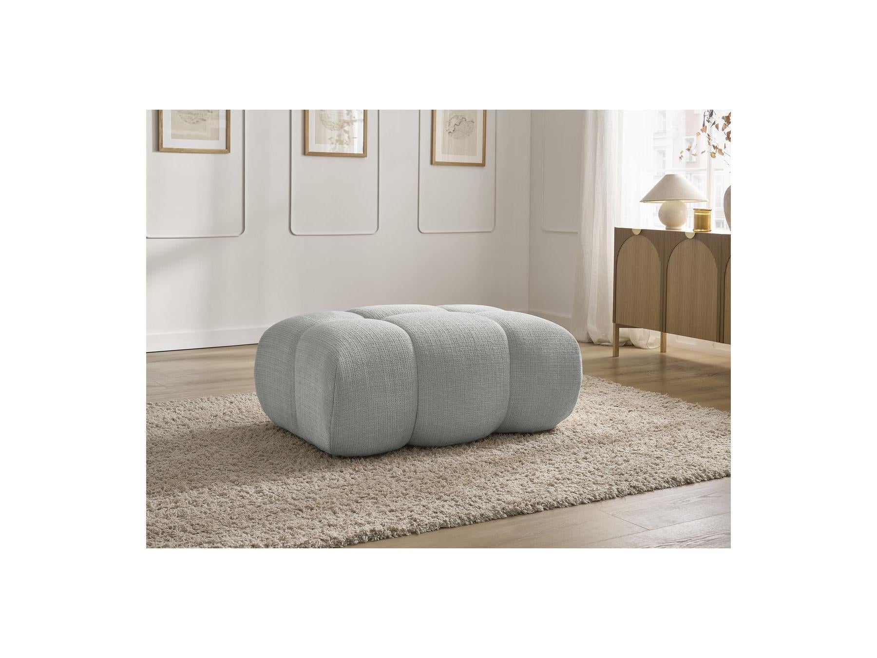 Ivane - Pouf - Tissu Texturé