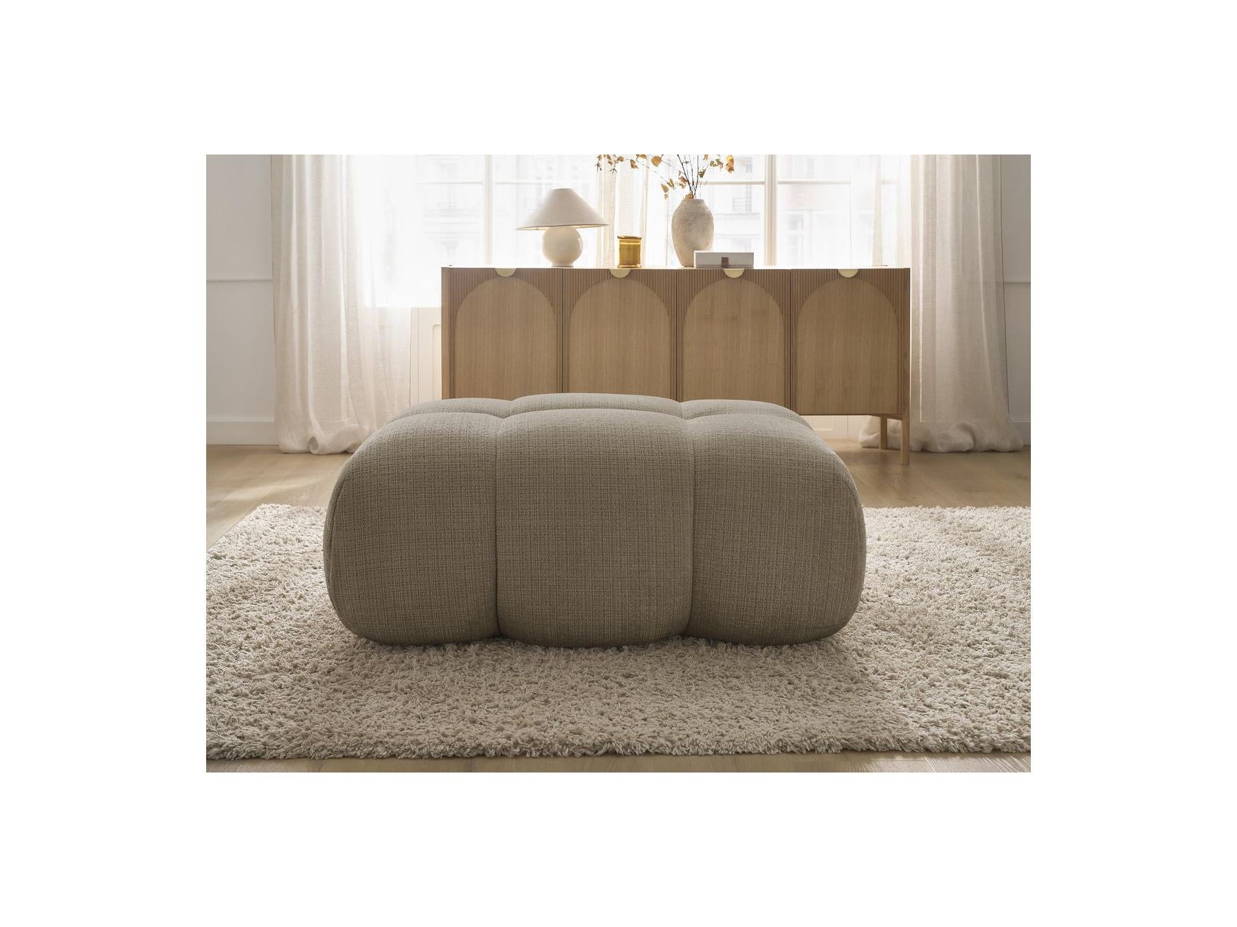 Ivane - Pouf - Tissu Texturé