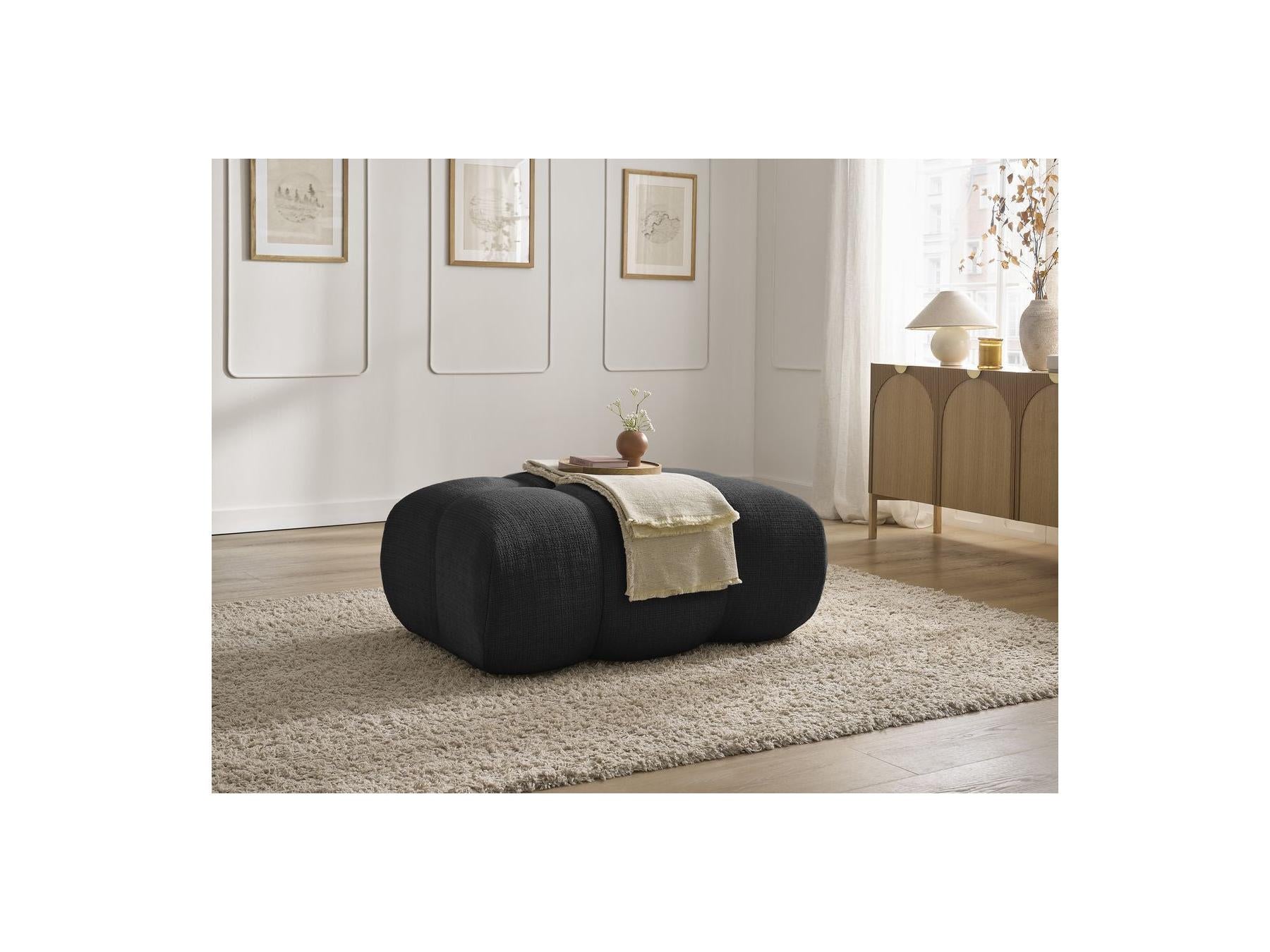 Ivane - Pouf - Tissu Texturé