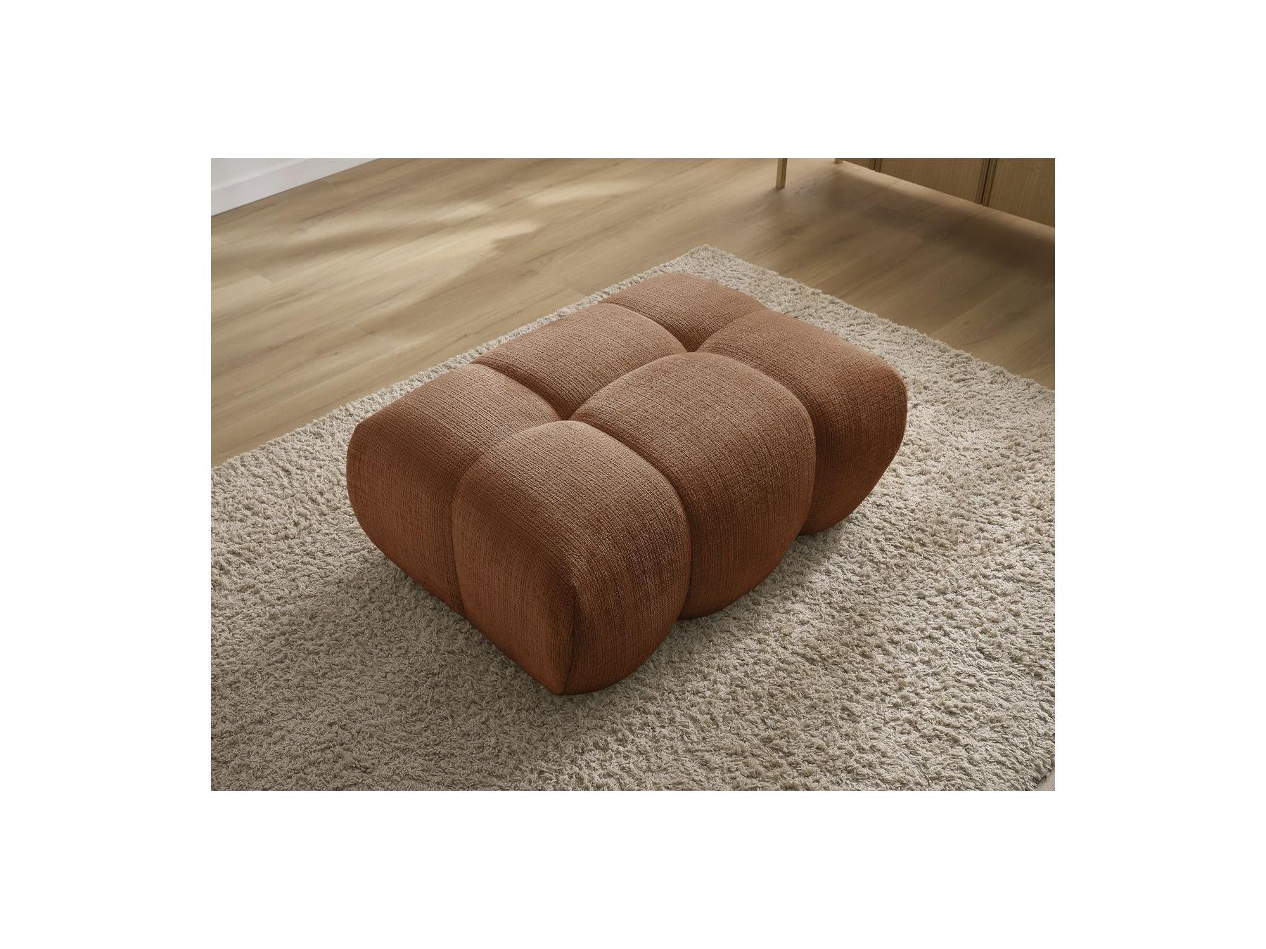 Ivane - Pouf - Tissu Texturé