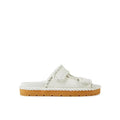 Bottega Veneta Jack Flat Mule Sandals - White - Femme