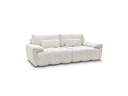 Ivane - Canapé Droit Fixe 3 Places - Tissu Texturé