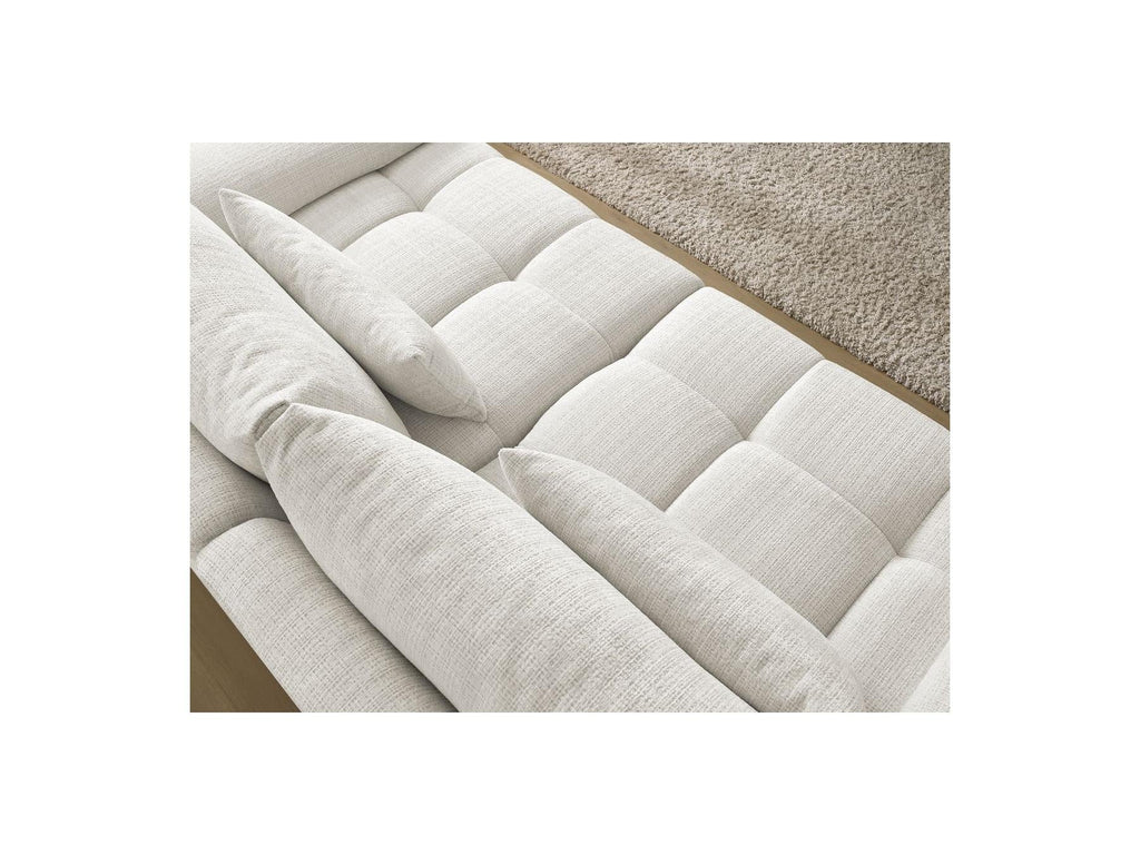 Ivane - Canapé Droit Fixe 3 Places - Tissu Texturé