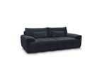 Ivane - Canapé Droit Fixe 3 Places - Tissu Texturé