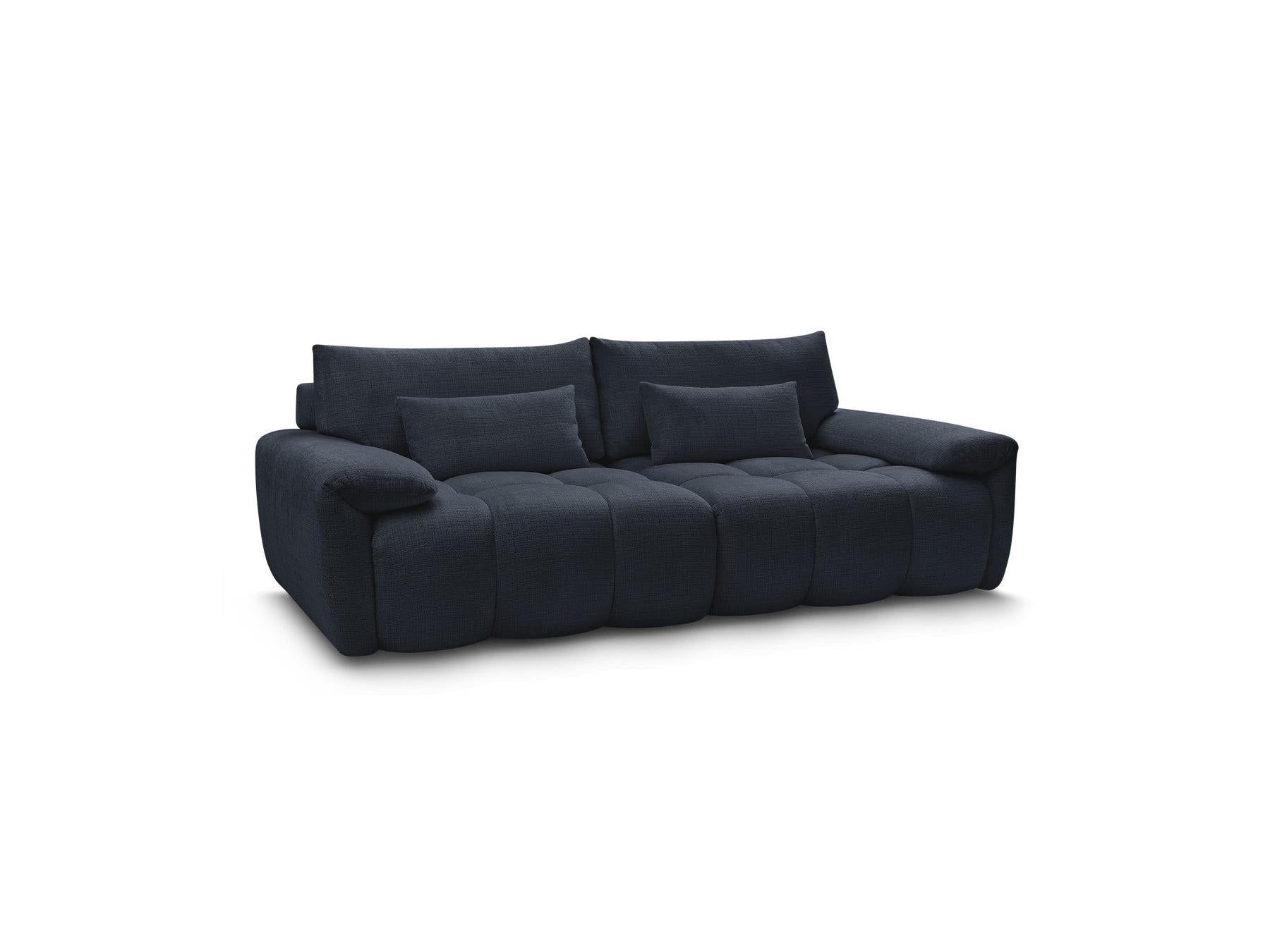 Ivane - Canapé Droit Fixe 3 Places - Tissu Texturé