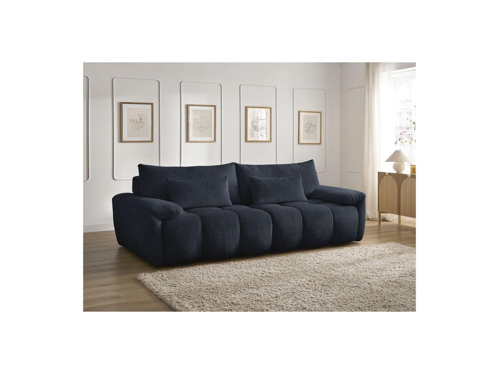 Ivane - Canapé Droit Fixe 3 Places - Tissu Texturé