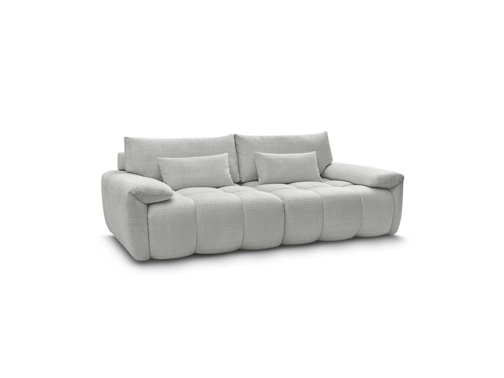 Ivane - Canapé Droit Fixe 3 Places - Tissu Texturé