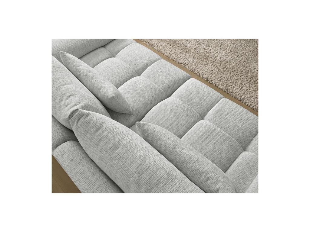 Ivane - Canapé Droit Fixe 3 Places - Tissu Texturé
