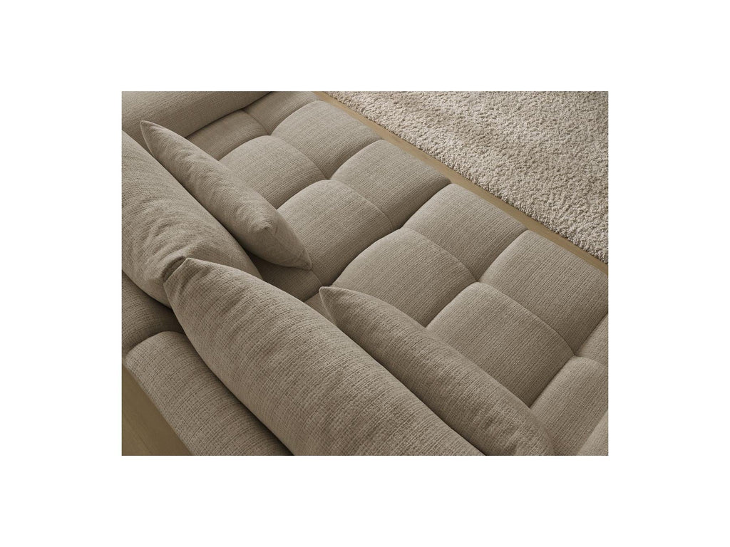 Ivane - Canapé Droit Fixe 3 Places - Tissu Texturé