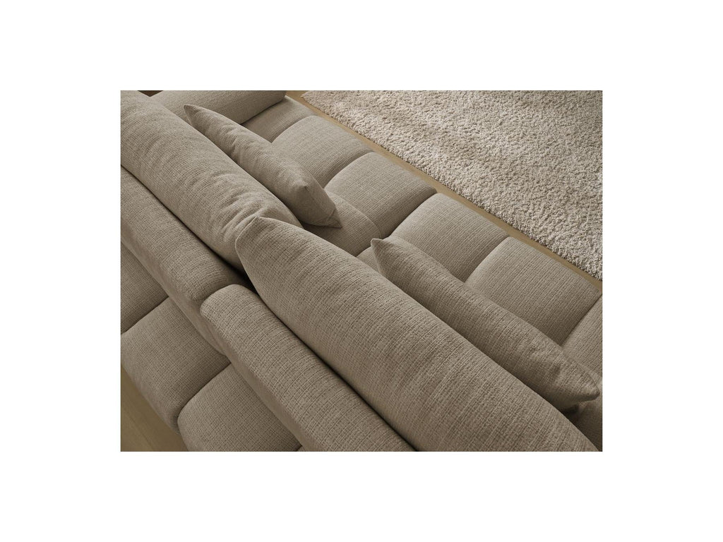 Ivane - Canapé Droit Fixe 3 Places - Tissu Texturé