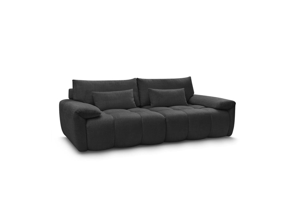 Ivane - Canapé Droit Fixe 3 Places - Tissu Texturé