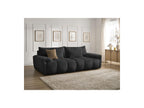 Ivane - Canapé Droit Fixe 3 Places - Tissu Texturé