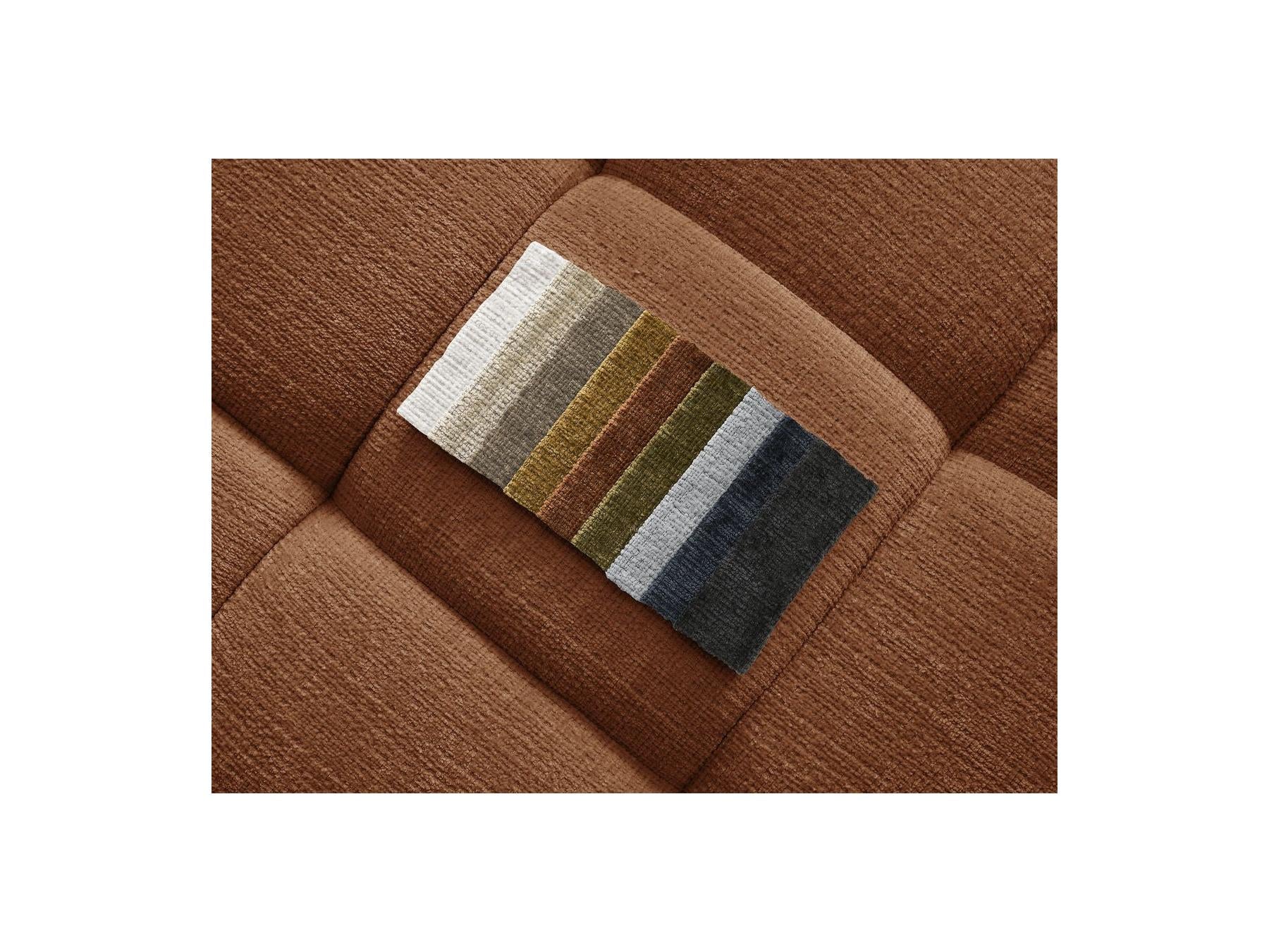 Ivane - Canapé Droit Fixe 3 Places - Tissu Texturé