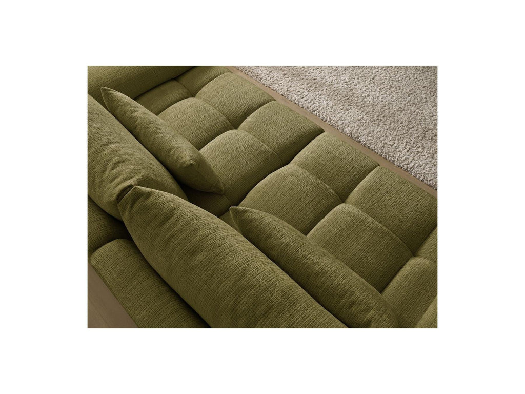 Ivane - Canapé Droit Fixe 3 Places - Tissu Texturé