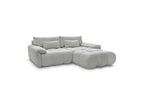 Ivane - Canapé D'Angle Fixe - Tissu Texturé - Angle Droit