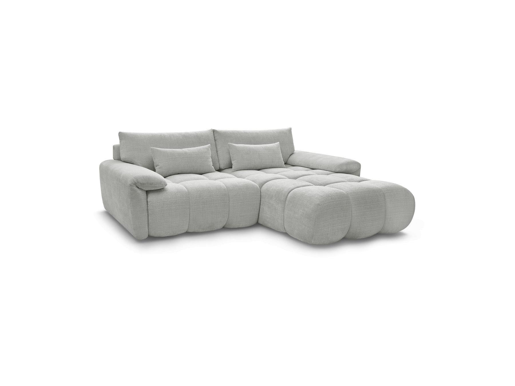 Ivane - Canapé D'Angle Fixe - Tissu Texturé - Angle Droit