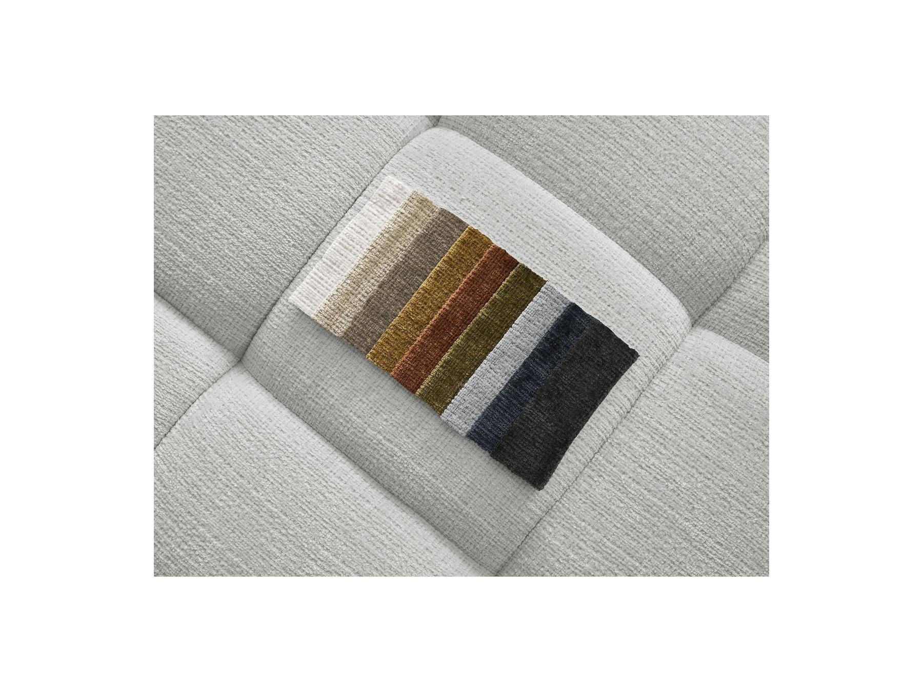 Ivane - Canapé D'Angle Fixe - Tissu Texturé - Angle Droit