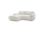 Ivane - Canapé D'Angle Fixe - Tissu Texturé - Angle Gauche