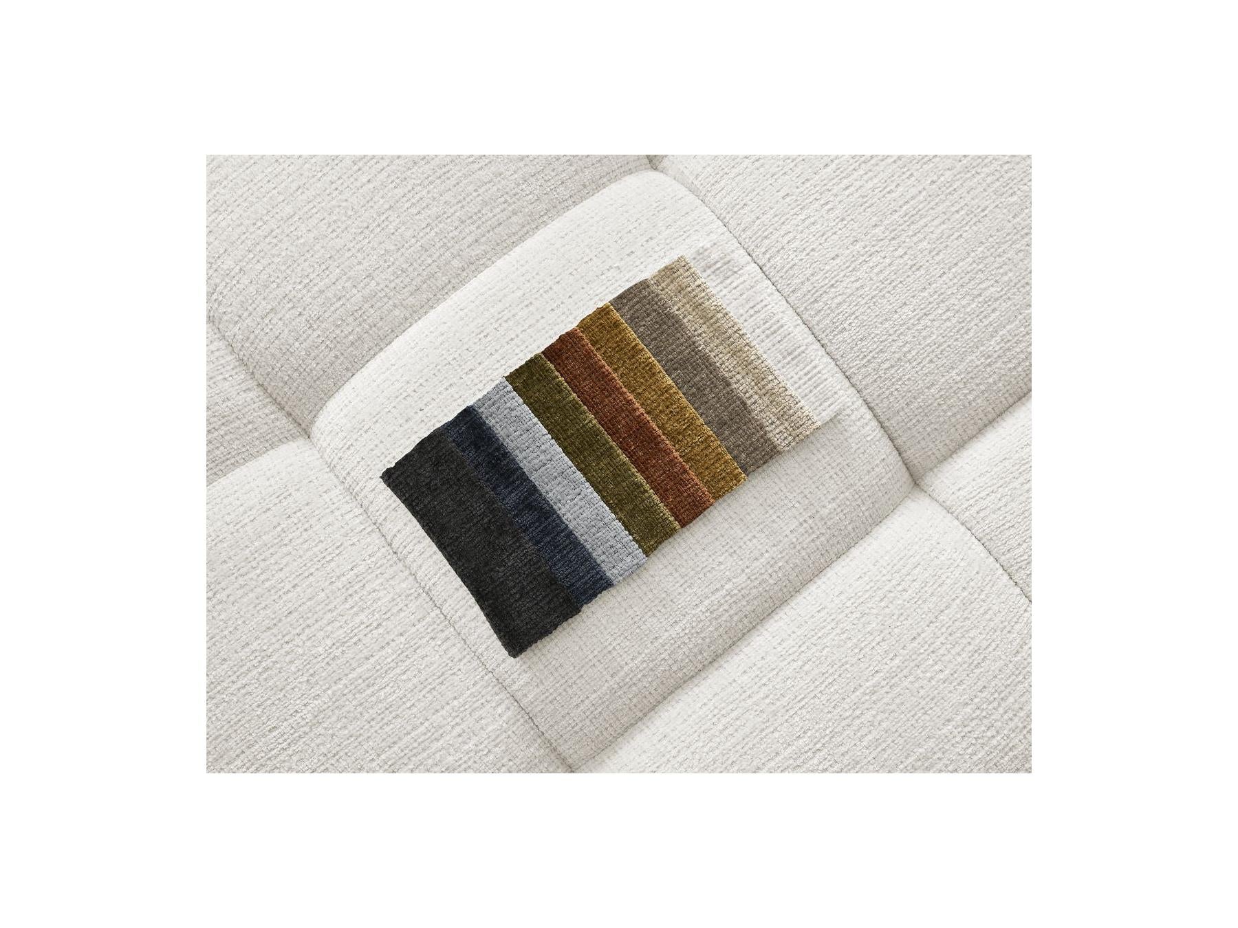 Ivane - Canapé D'Angle Fixe - Tissu Texturé - Angle Gauche