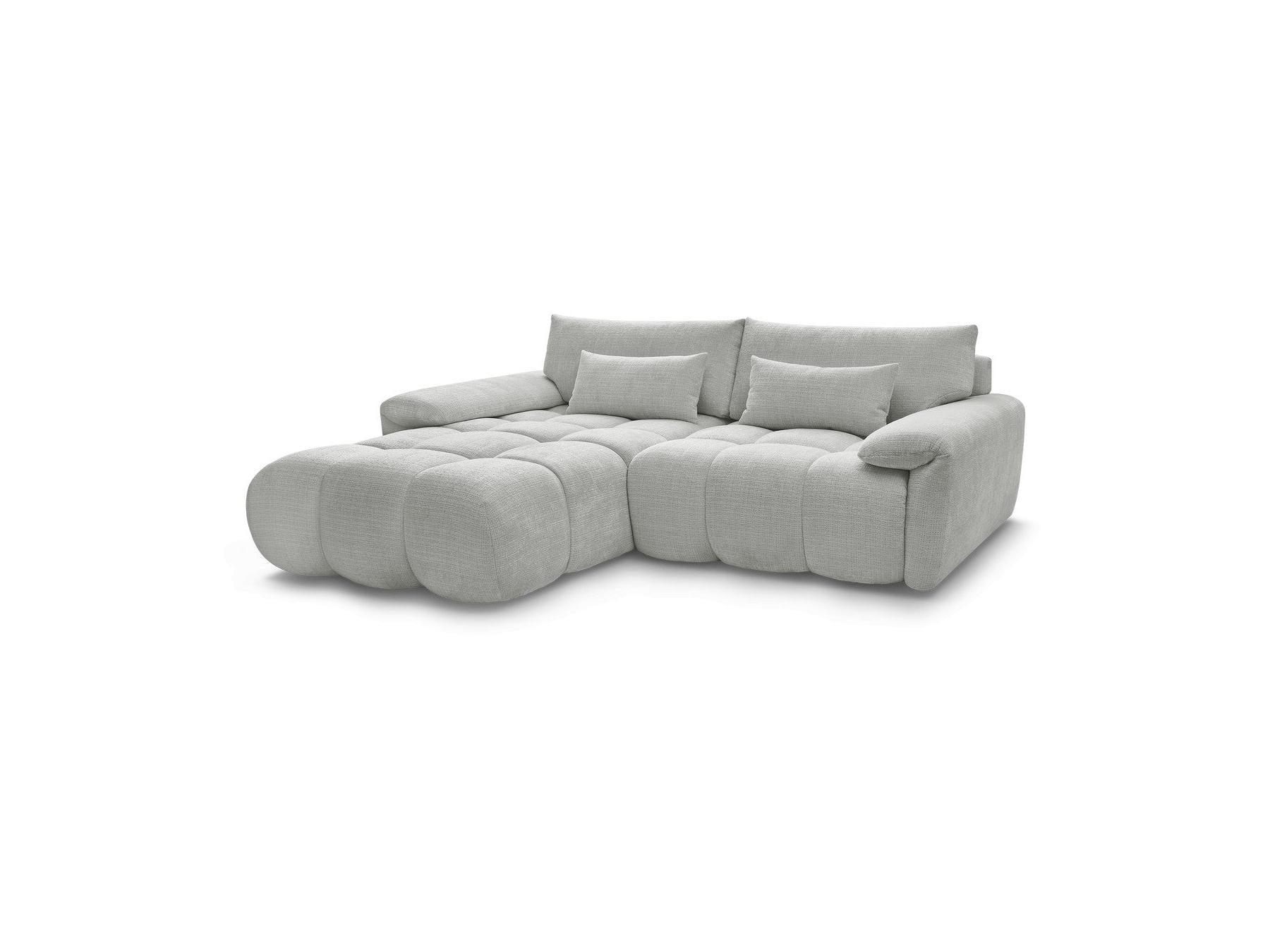 Ivane - Canapé D'Angle Fixe - Tissu Texturé - Angle Gauche