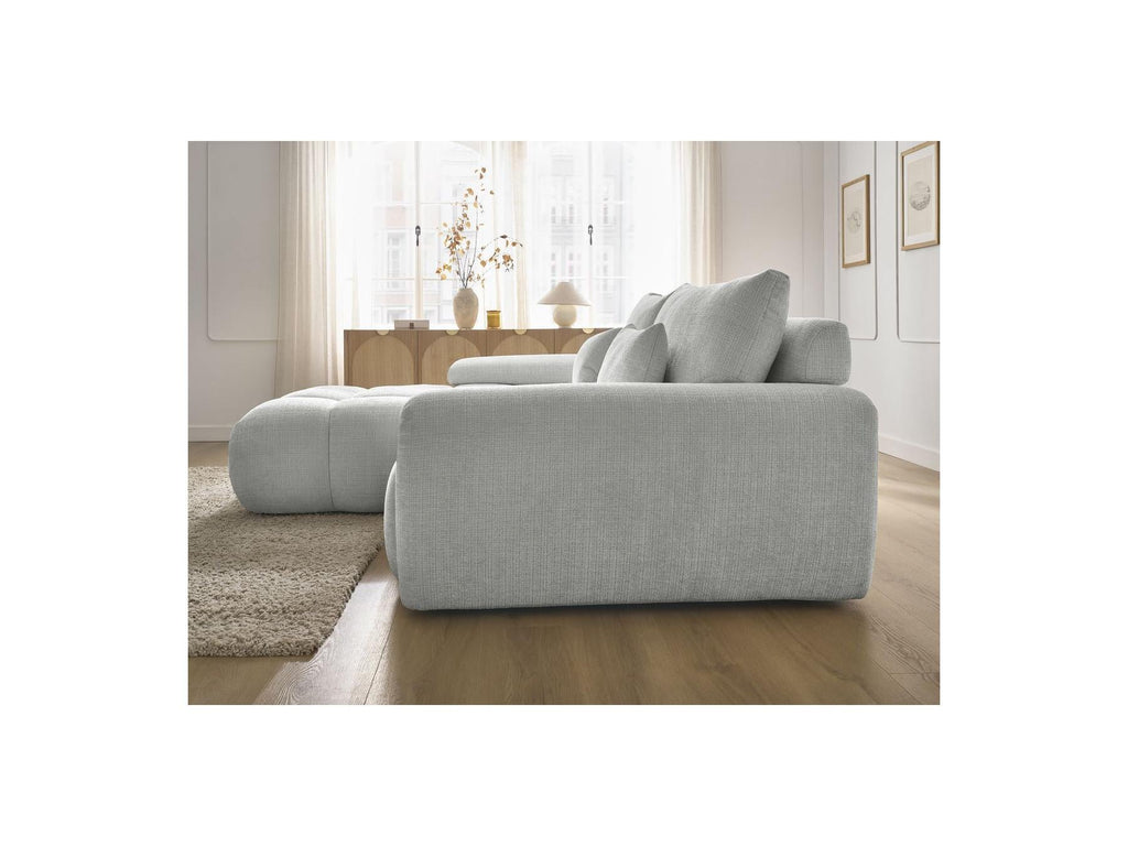 Ivane - Canapé D'Angle Fixe - Tissu Texturé - Angle Gauche